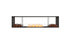Ecosmart Fire Flex 86DB.BX2 Double Sided Fireplace Insert - Black Finish / Stainless Steel Burner - ESF.FX.86DB.BX2